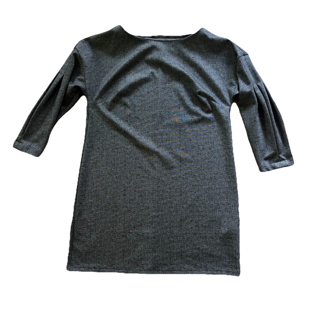 Banana Republic Dress Women's Size LP‎ Oversized Long Sleeve Pullover Gray Cute
